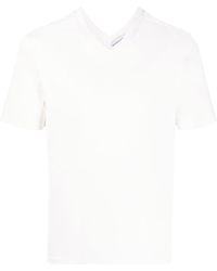 Bottega Veneta - V-neck Cotton T-shirt - Lyst
