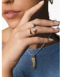 YEPREM - Golden Strada Diamond Ring - Lyst