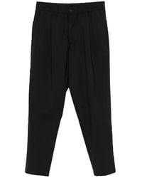 Yes London - Pleated-Front Cropped Trousers - Lyst