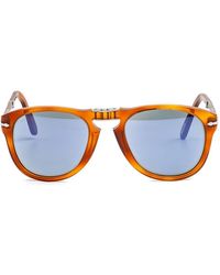 Persol - Folding Round Sunglasses - Lyst