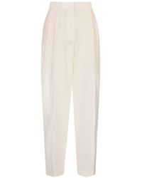 Fabiana Filippi - Pleated Pressed-Crease Trousers - Lyst