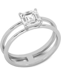 SOLO for Diamonds - Diamond Double-Band Ring - Lyst