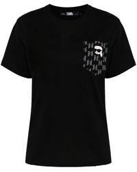 Karl Lagerfeld - K/ikonik Monogram-pocket T-shirt - Lyst