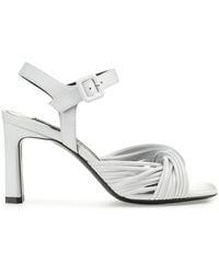 Sergio Rossi - Sr Akida 80Mm Leather Sandals - Lyst