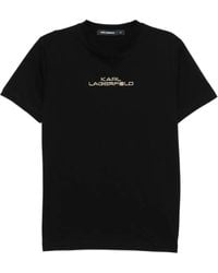 KARL LAGERFELD - Logo-Embossed T-Shirt - Lyst