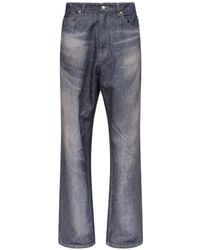 MM6 by Maison Margiela - Faded Denim Trousers - Lyst
