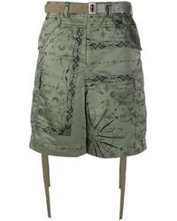 Sacai - Cargo Con Stampa Camouflage - Lyst