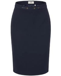 Elisabetta Franchi - High-Waist Midi Pencil Skirt - Lyst