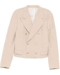 Comme des Garçons - Double-Breasted Cropped Jacket - Lyst