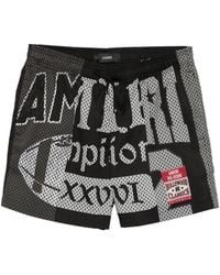 Amiri - Print Drawstring Swim Shorts - Lyst