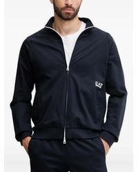 EA7 - Zip-Up Logo Track Jacket - Lyst