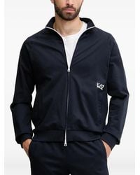 EA7 - Zip-Up Logo Track Jacket - Lyst