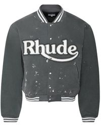 Rhude - Inferno Varsity Jacket - Lyst