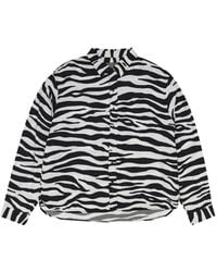 DENIM TEARS - Zebra-Print Button-Up Shirt - Lyst