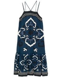 Sea - Printed Strap Midi Dress - Lyst