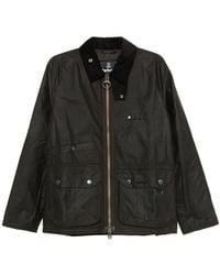 Barbour - Corduroy-Collar Wax-Finish Jacket - Lyst