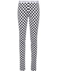 Moschino - Pantaloni Crop A Quadri - Lyst