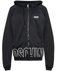 Moschino - Felpa Con Cappuccio E Logo - Lyst