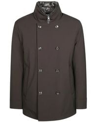 Montecore - Doppelreihige Jacke Mit Stehkragen - Lyst