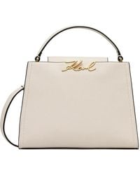 KARL LAGERFELD - Logo Top-Handle Tote Bag - Lyst