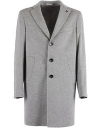 Brera Orologi - Three-Button Wool Coat - Lyst