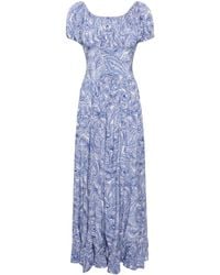 Evarae - Hestia Maxi-jurk Met Paisley-print - Lyst