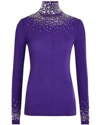 Rabanne - Embellished Roll-Neck Top - Lyst
