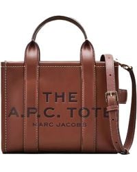Marc Jacobs - X A.P.C Small Leather Tote Bag - Lyst