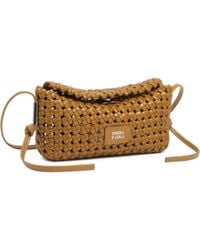 Bimba Y Lola - Small Lime Plaited Leather Mini Crossbody Bag - Lyst