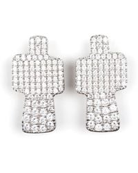 Julietta - Boucles D'Oreilles Crossroads À Clip - Lyst