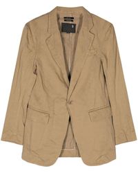 R13 - Notched-lapels Single-breasted Blazer - Lyst