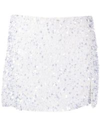 Leslie Amon - Sequin-embellished Mid-rise Miniskirt - Lyst