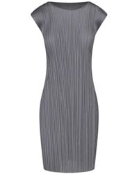 Pleats Please Issey Miyake - Plissé-Effect Mini Dress - Lyst