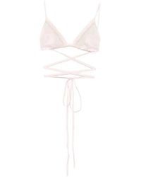 Jejia - Anna Lace-Panel Bra - Lyst