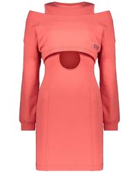 Alberta Ferretti - Cut-Out Layered Mini Dress - Lyst