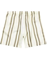 John Elliott - Short En Soie À Rayures - Lyst