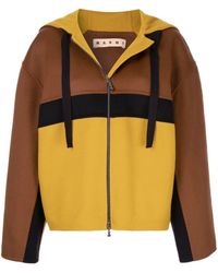 Marni Oversized-Kapuzenjacke - Braun