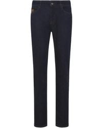 Etro - Logo-Embroidery Five-Pockets Jeans - Lyst