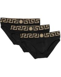 Versace - Greca Slips Mit Medusa-Kopf (3Er-Set) - Lyst