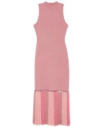 Aje. - Sofina Tassel-Trimmed Midi Dress - Lyst