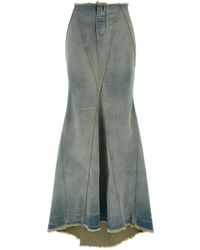Off-White c/o Virgil Abloh - Jane Midi-Rok Met Franje - Lyst