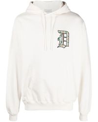 Drole de Monsieur - Logo-Embroidery Cotton Hoodie - Lyst