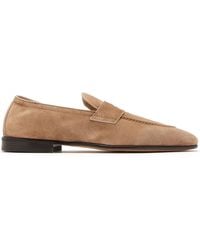 Brunello Cucinelli - Soft Suede Penny Loafer - Lyst