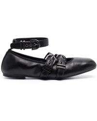 Stuart Weitzman - Leather Ballerina Shoes - Lyst
