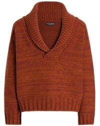 Dolce & Gabbana - Pull En Laine Moulinée - Lyst