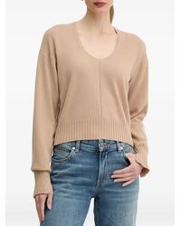 Twinset - U-Neck Ribbed Sweater - Lyst
