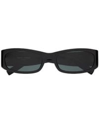 Saint Laurent - Eckige Sl M152 Sonnenbrille Mit Logo-Schild - Lyst