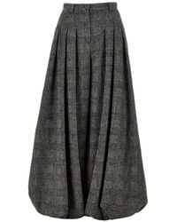 Emporio Armani - Check Pleated Trousers - Lyst
