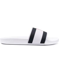 tommy hilfiger rose gold sliders