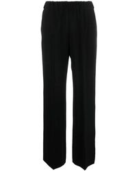 Alberto Biani - Elasticated Waist Straight-Leg Trousers - Lyst